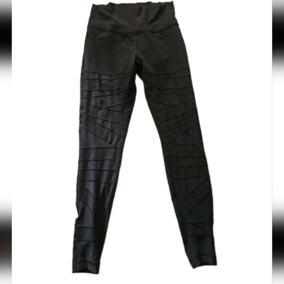 Lululemon Womens Black Under Pant (Hi-Rise) *Tech Mesh 28" 10 - Picture 3 of 12